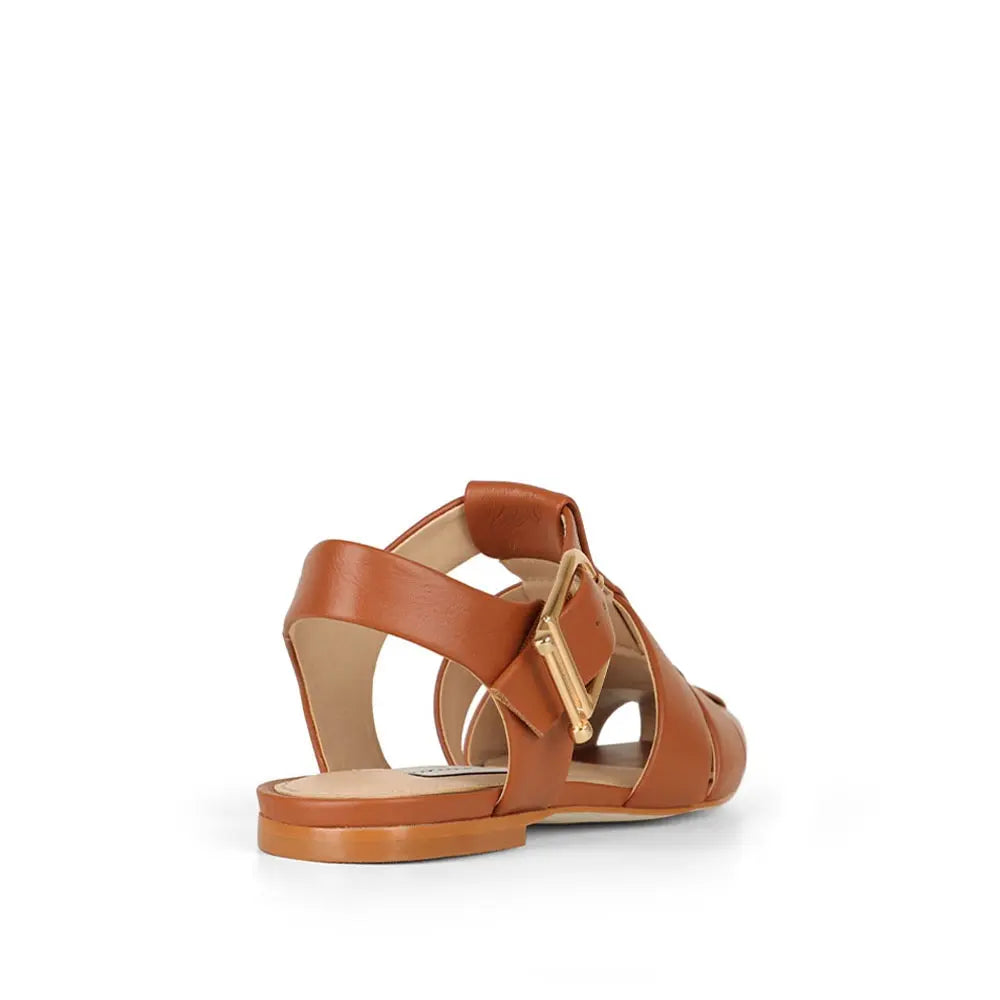 Sammy Fisherman Sandal Cognac Leather