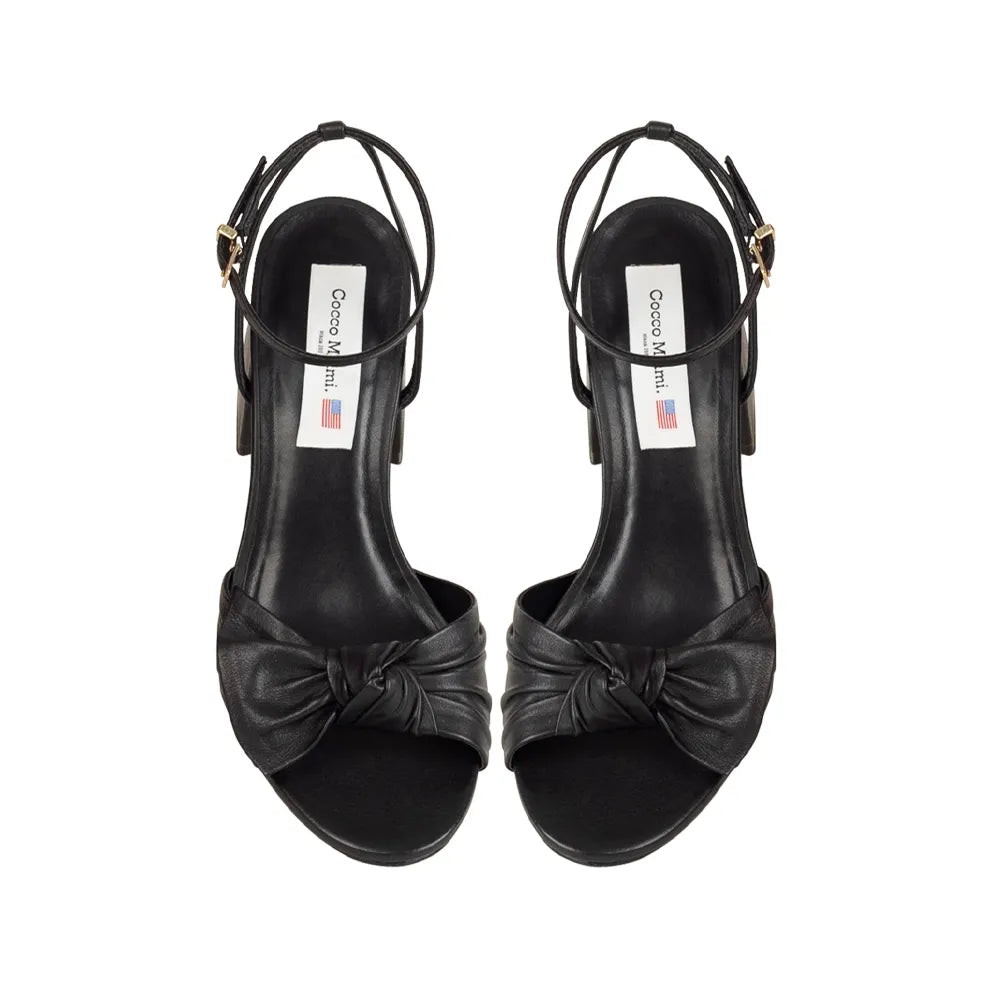 Angel Sandal Leather Black, view 4