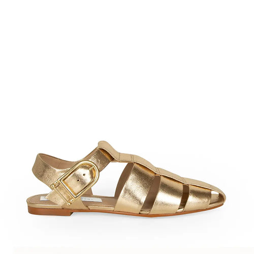 Sammy Fisherman Sandal Gold Leather – view 3