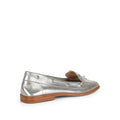 Paris Boat Loafer Silver Leather