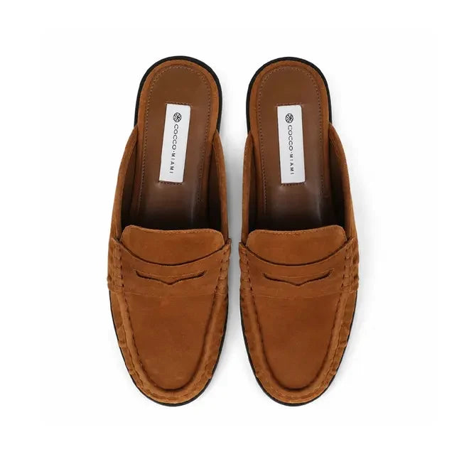 Milano Mule Almond Suede
