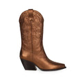 West Boot Bronze Metallic Leather