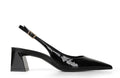 Ritta Slingback Pump Black Patent Leather