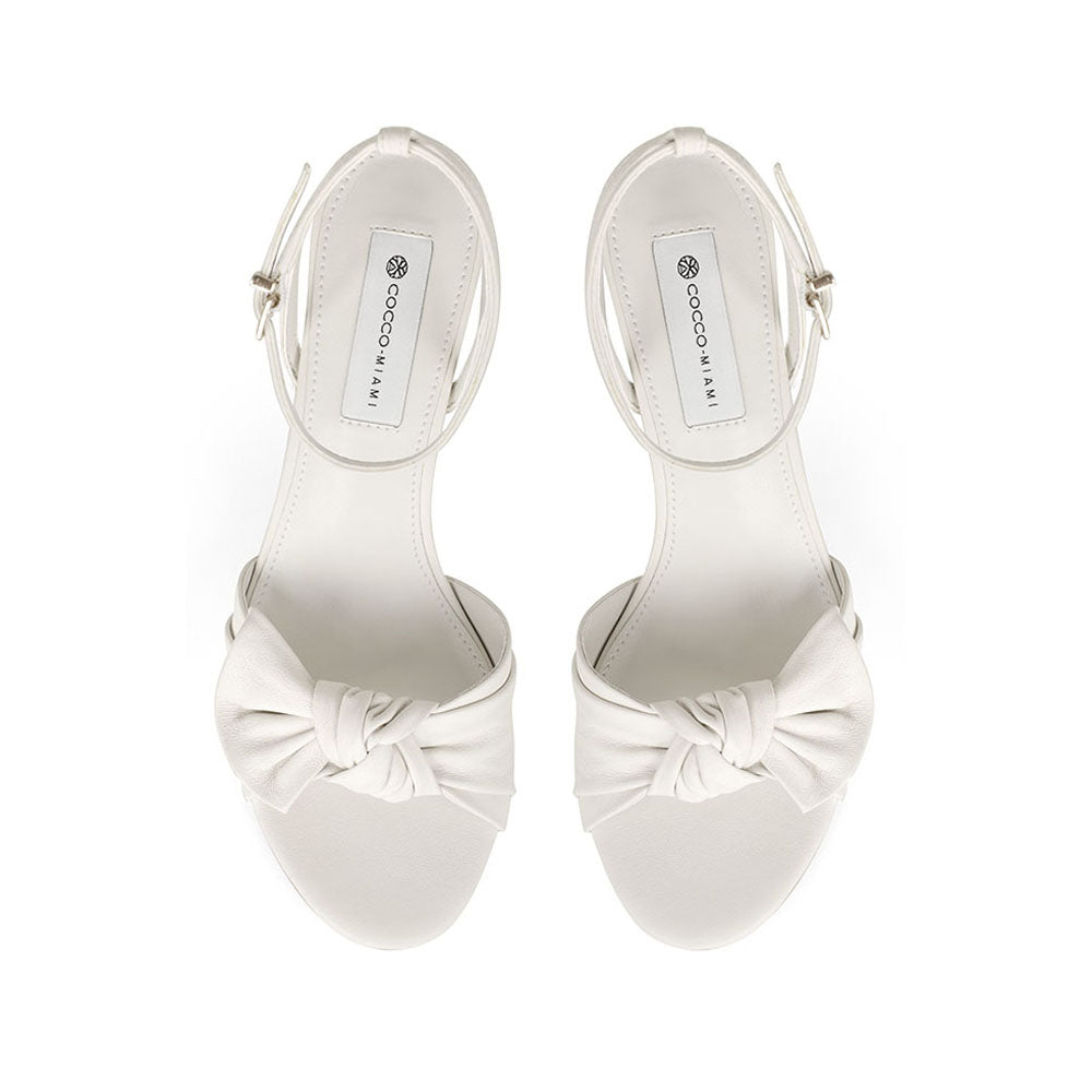 Angel Sandal Leather White, view 4