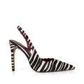 Athena Slingback Pump Zebra Hair-On Leather – view 1
