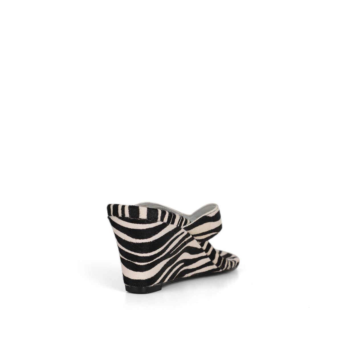 Gianna Wedge Thong Sandal Zebra Leather view 4