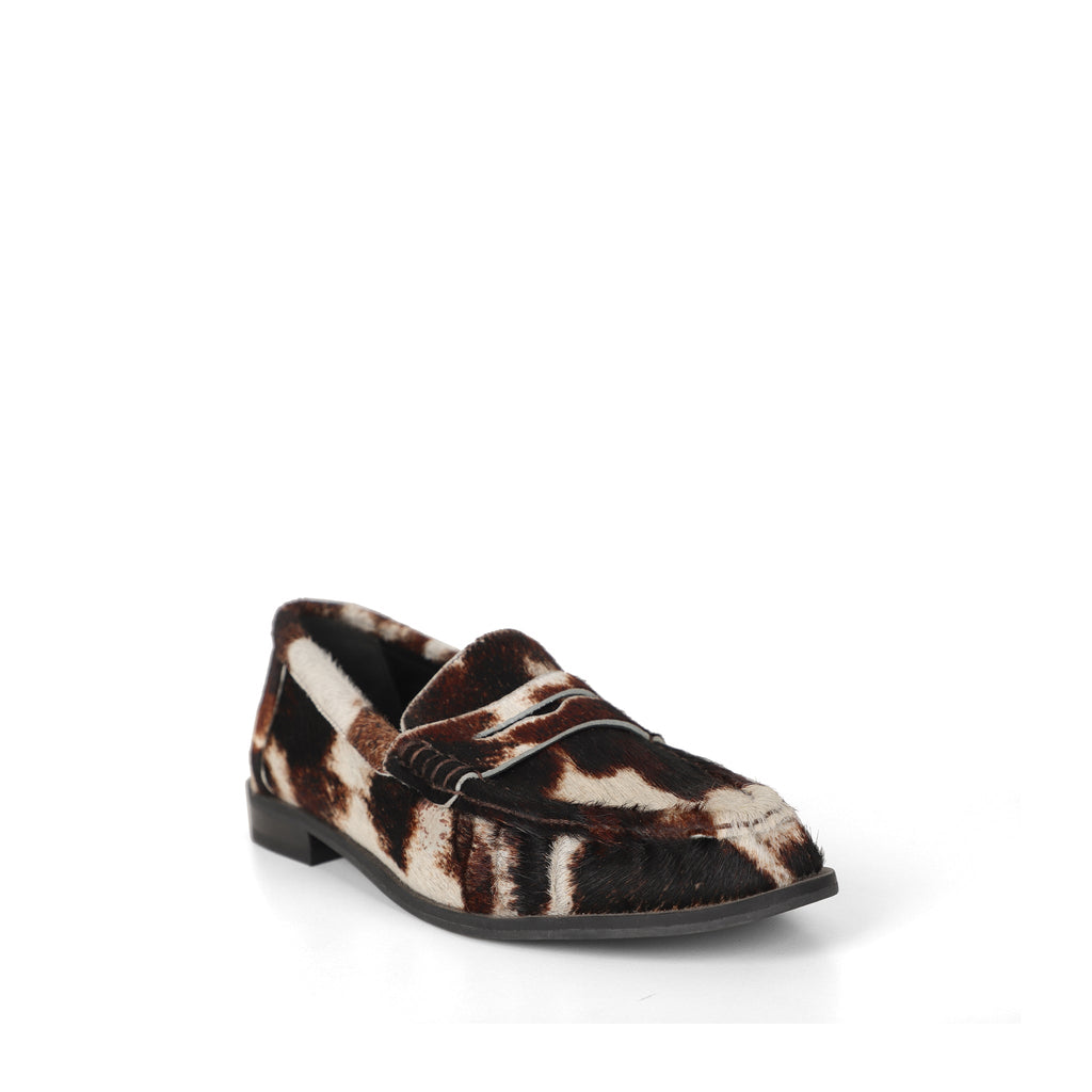 Martina Loafer Brown Hair-On Leather – view 3