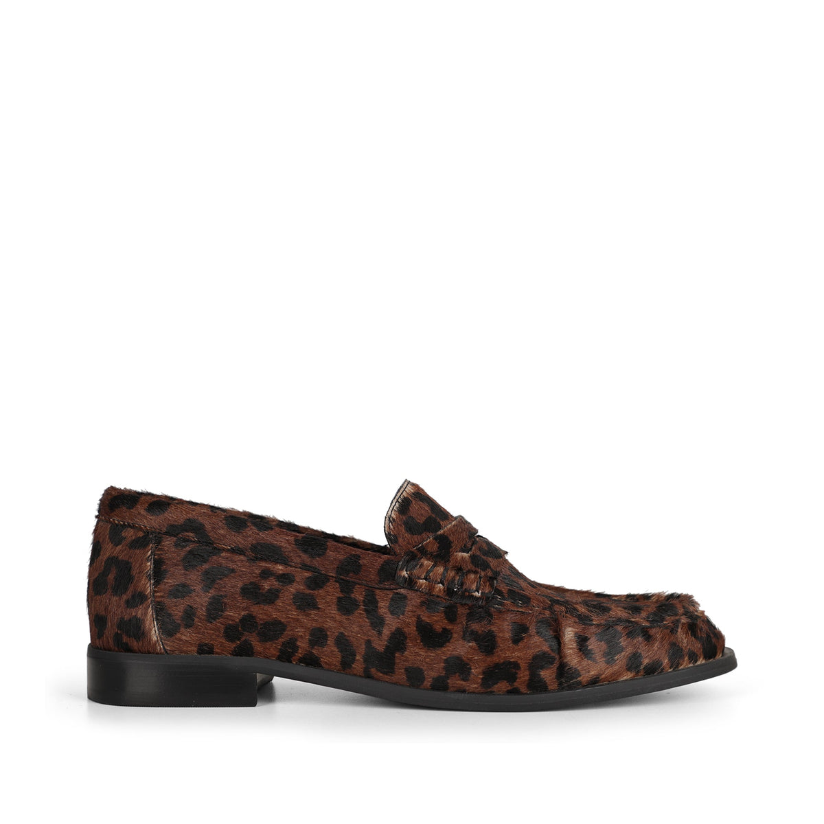 Martina Loafer Dark Leopard Hair-On Leather – side view