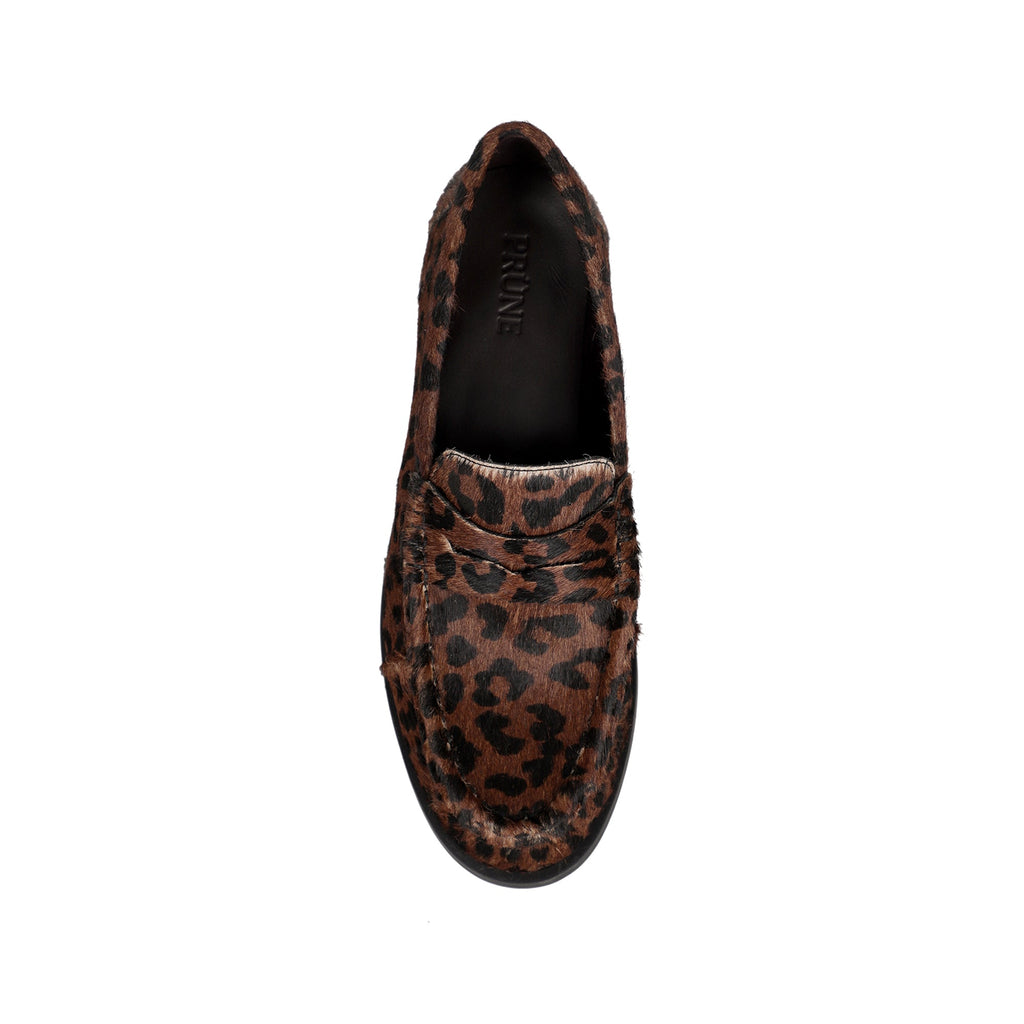 Martina Loafer Dark Leopard Hair-On Leather – top view