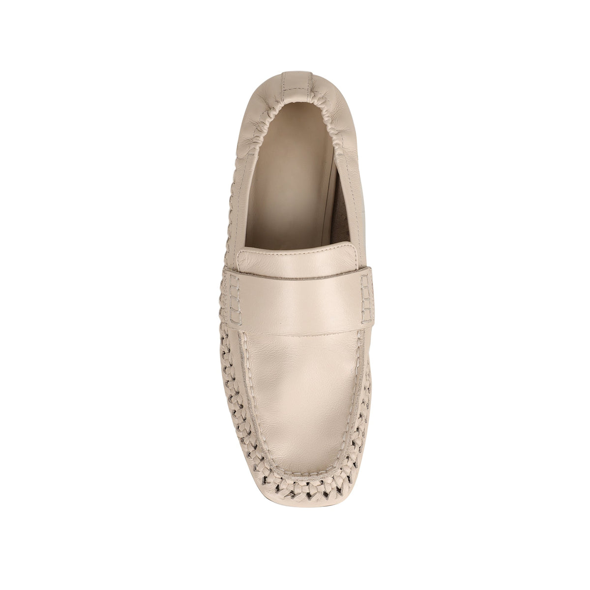 Ravello Loafer Off White Leather – top view
