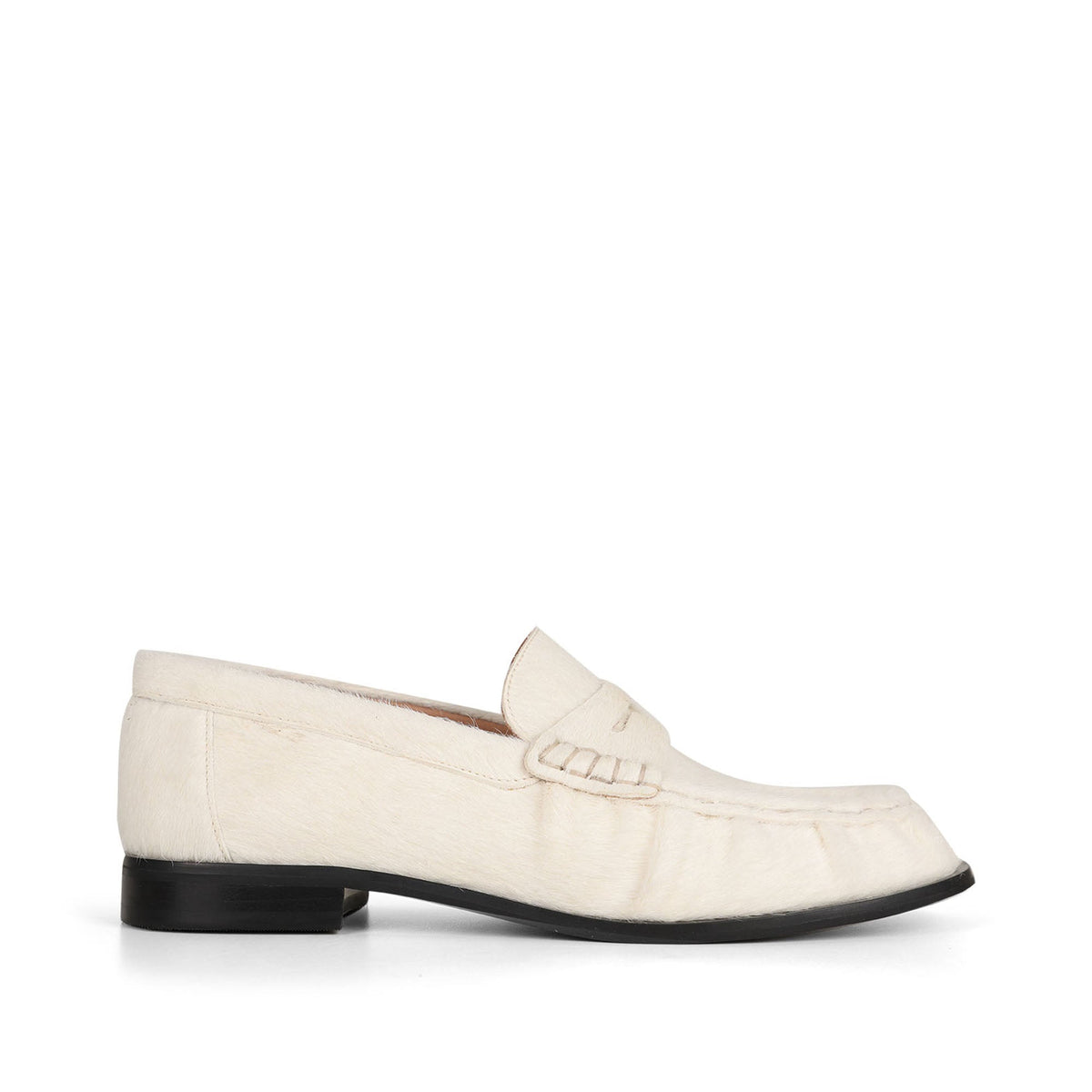 Martina Loafer Off White Hair-On Leather – view 1